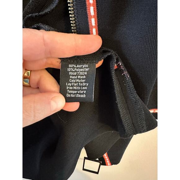 Misook Womens Black CoralZip 3/4 Length Knit Front Zip Career Jacket Size Small - Picture 5 of 7